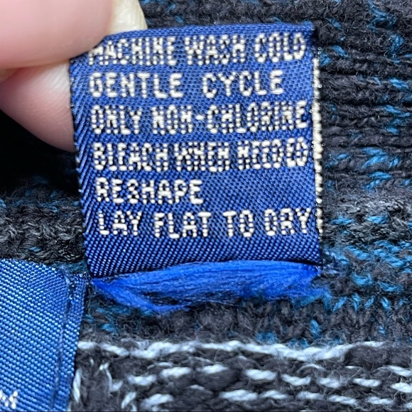 Vintage 90s Cambridge Classics For Mervyns Grandpa Cardigan Sweater Sz L - Picture 7 of 8